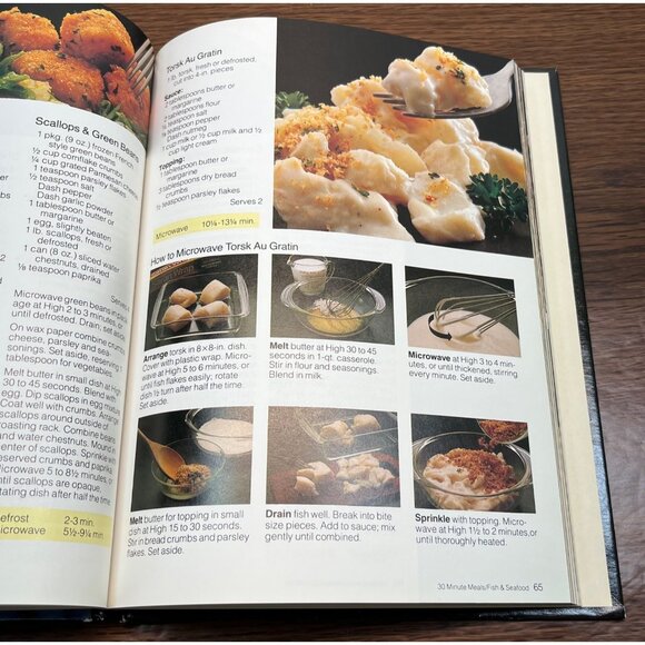 Microwave Cookbook Everyday Dinners in 30 Minutes Vintage 1980 Easy Recipes - Picture 10 of 11